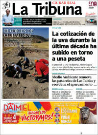 Portada de La Tribuna de Ciudad Real (España)