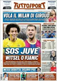 Portada de Tuttosport (Italia)