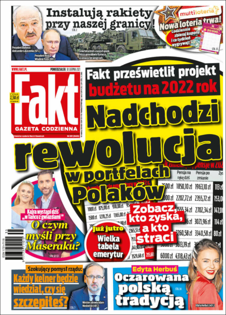 Portada de Fakt (Polonia)