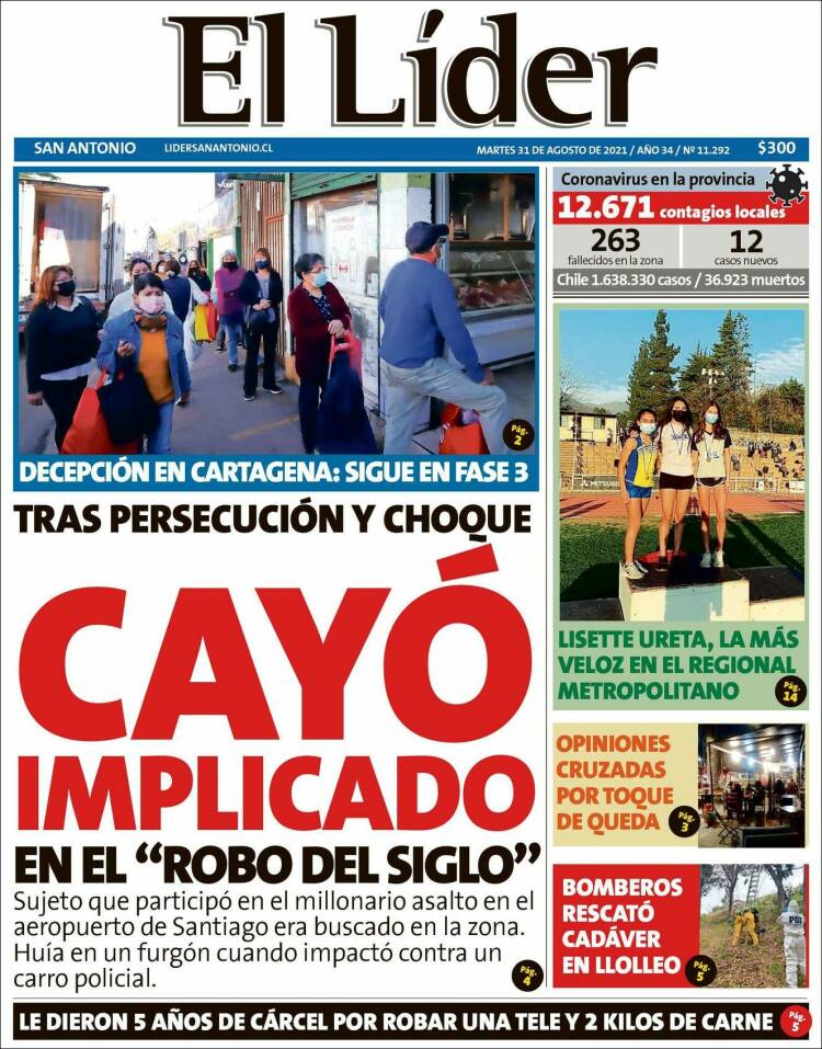 Portada de Lider de San Antonio (Chile)