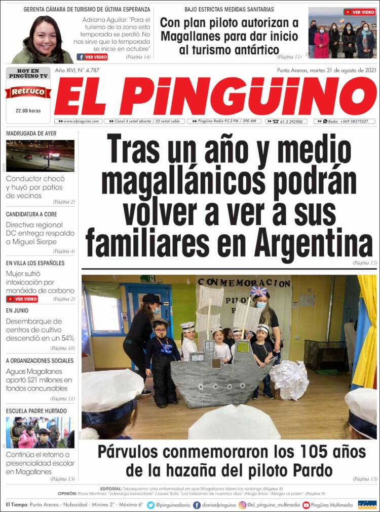 Portada de El Pingüino (Chile)