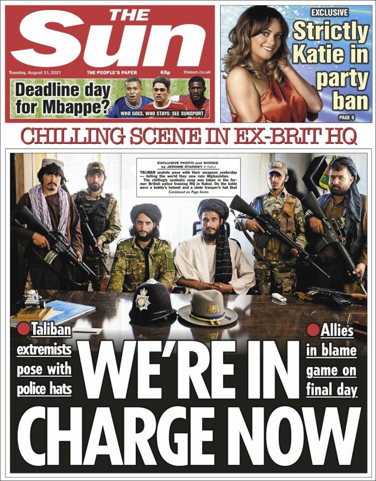 Portada de The Sun (Reino Unido)