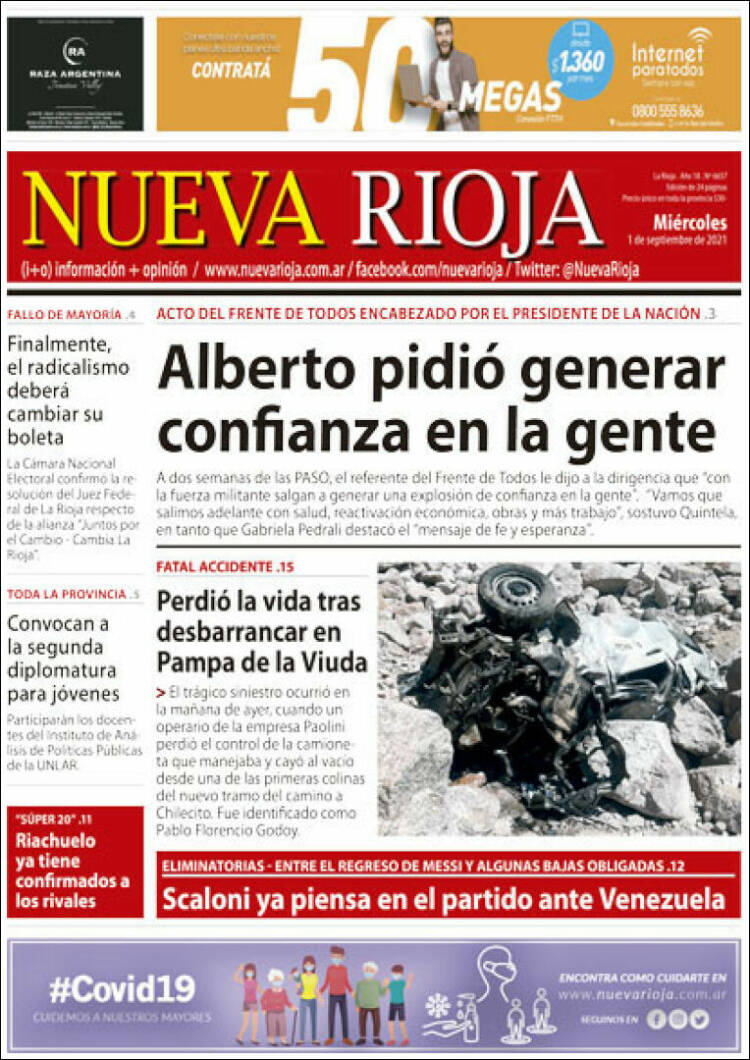 Portada de Nueva Rioja (Argentina)