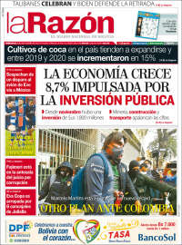 Portada de La Razón (Bolivia)