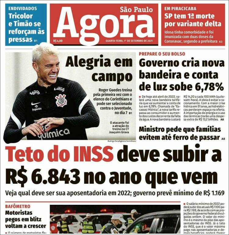 Portada de Jornal Agora (Brasil)