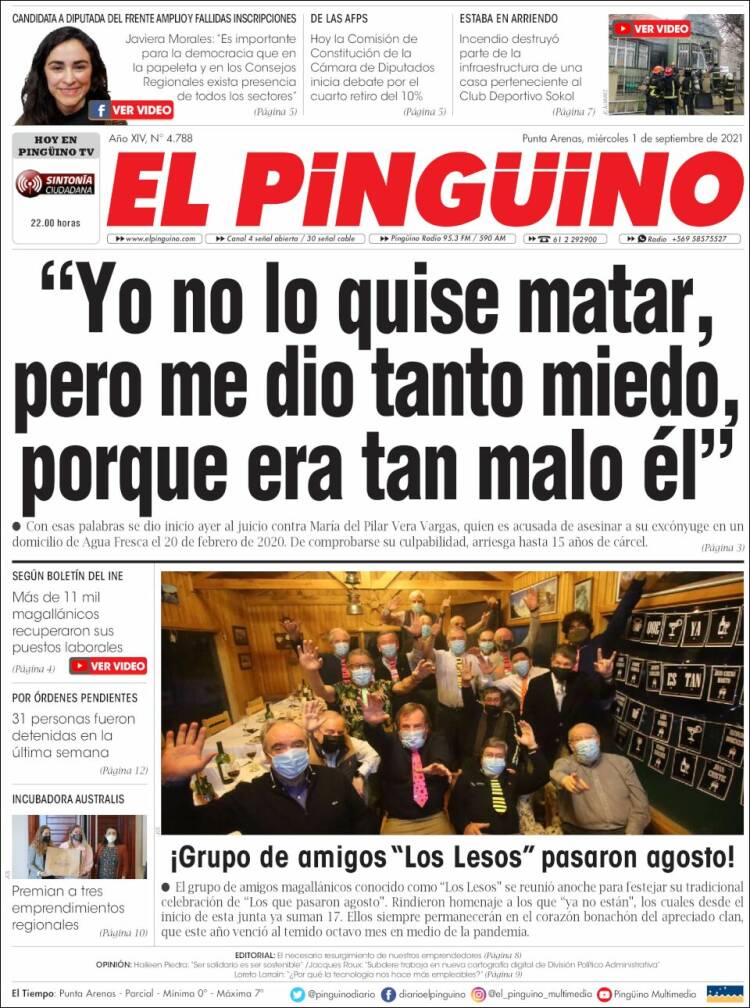 Portada de El Pingüino (Chile)
