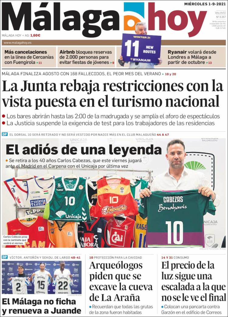 Portada de Málaga Hoy (Espa&ntilde;a)