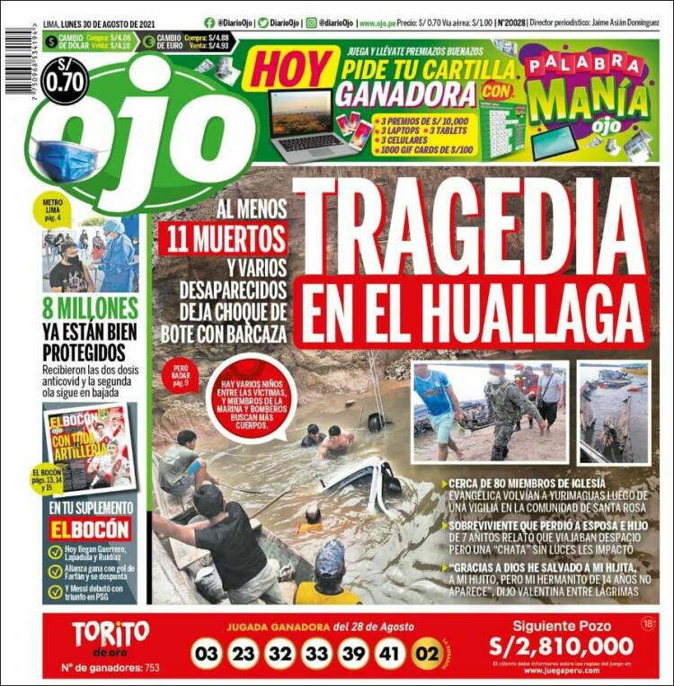 Portada de Ojo (Perú)