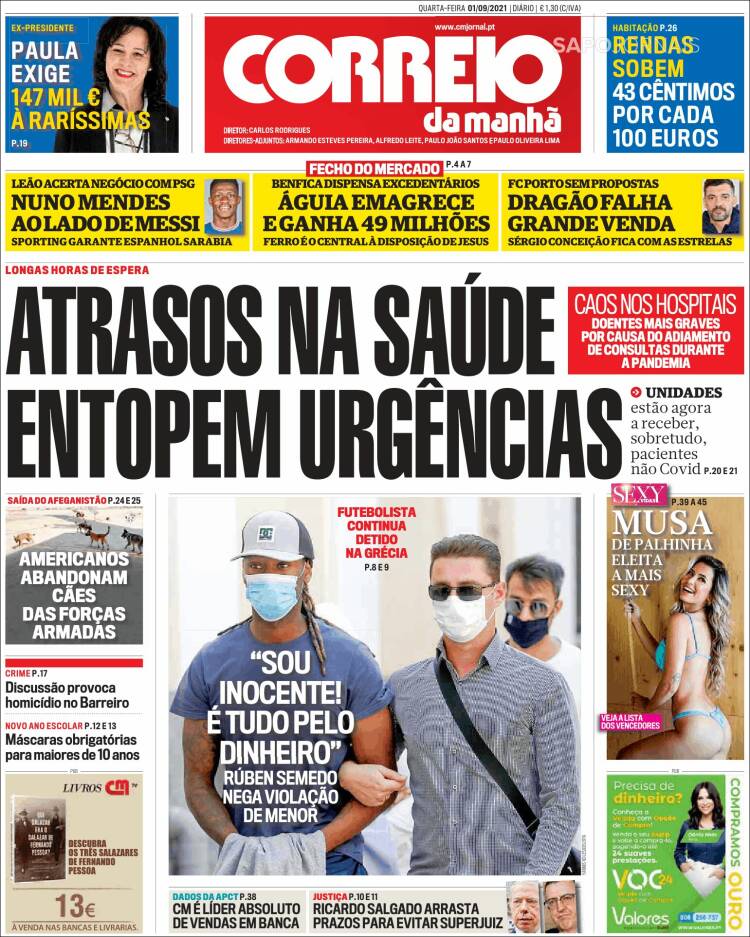 Portada de Correio da Manhã (Portugal)
