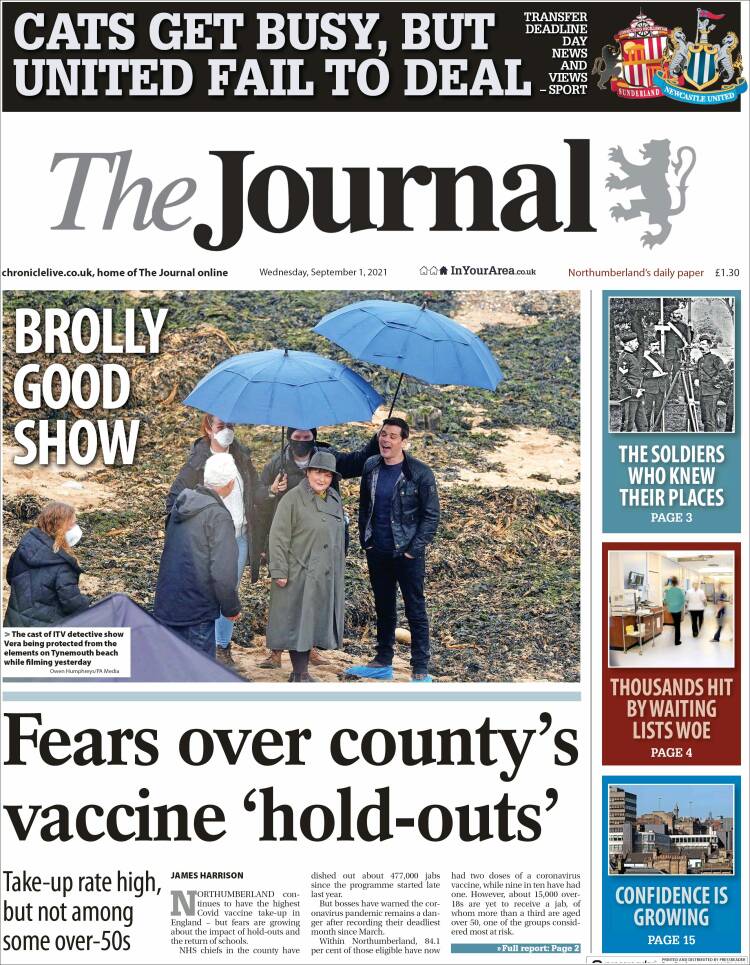 Portada de The Journal (Reino Unido)