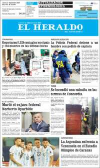 Portada de El Heraldo de Concordia (Argentina)