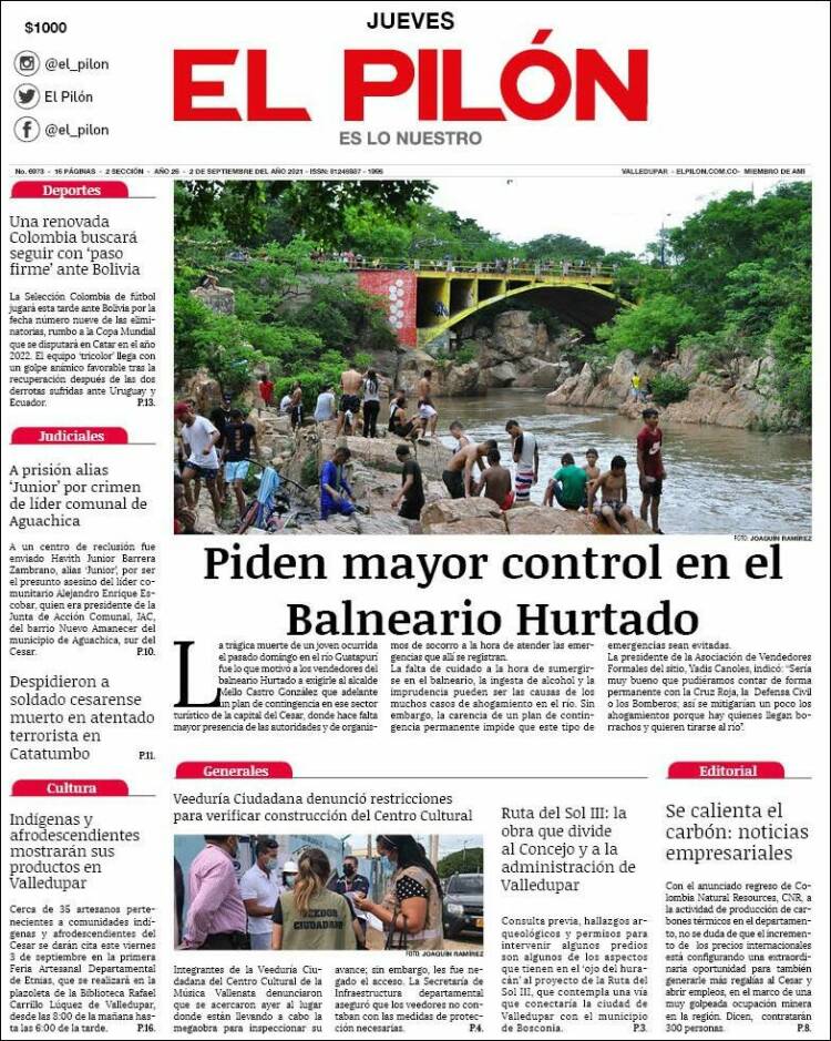 Portada de El Pilón (Colombia)