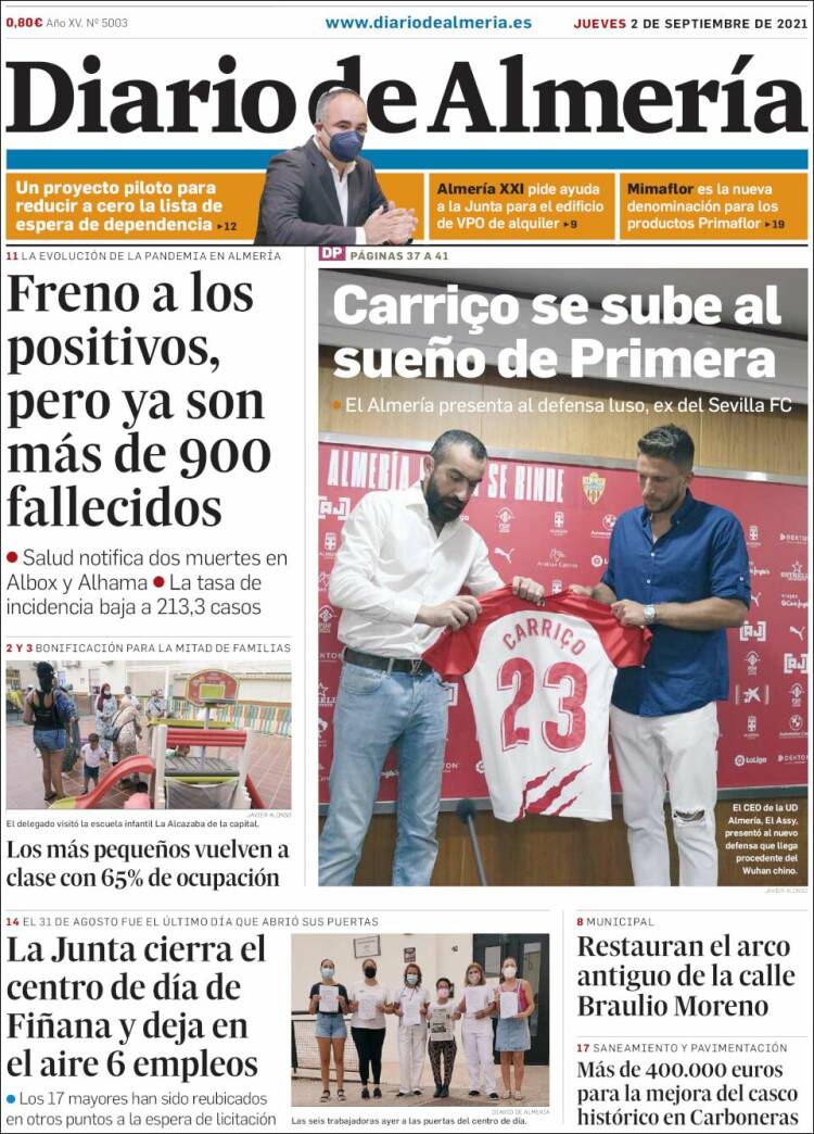 Portada de Diario de Almería (Espa&ntilde;a)