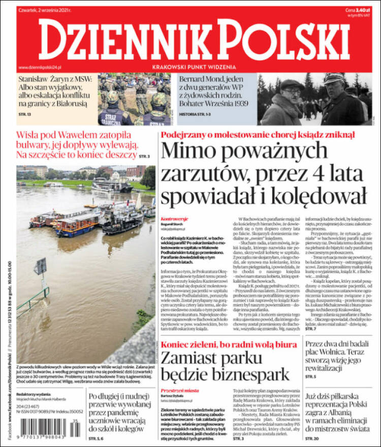 Portada de Dziennik (Polonia)