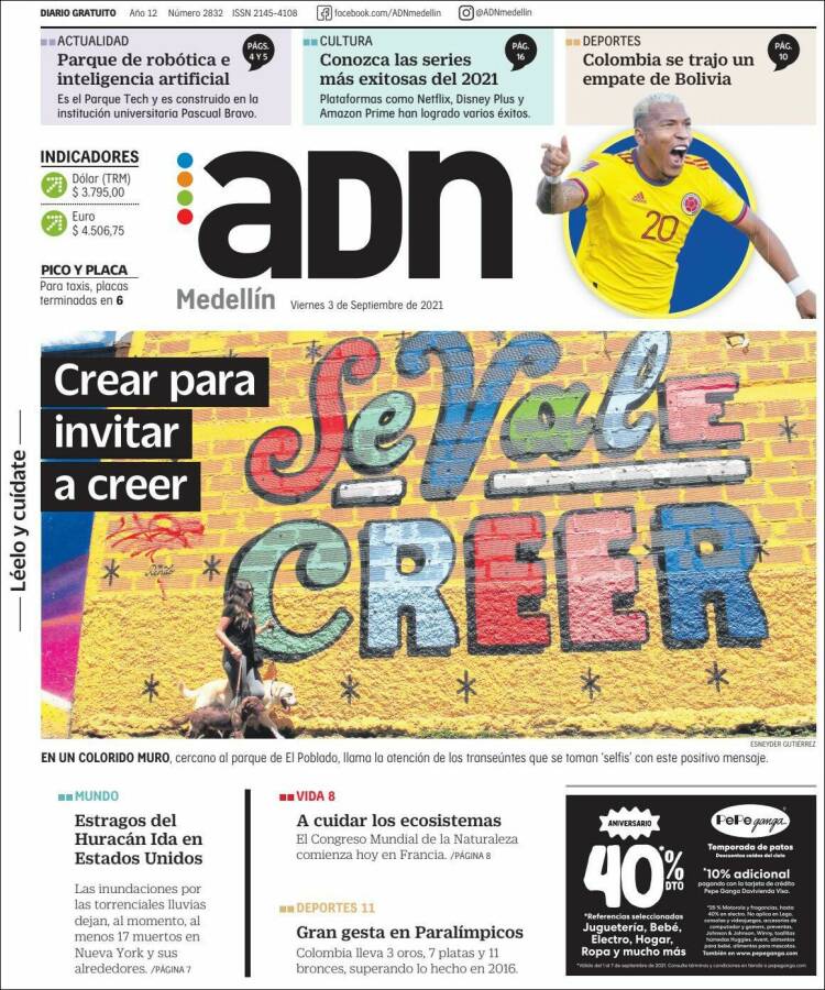 Portada de ADN - Medellín (Colombia)