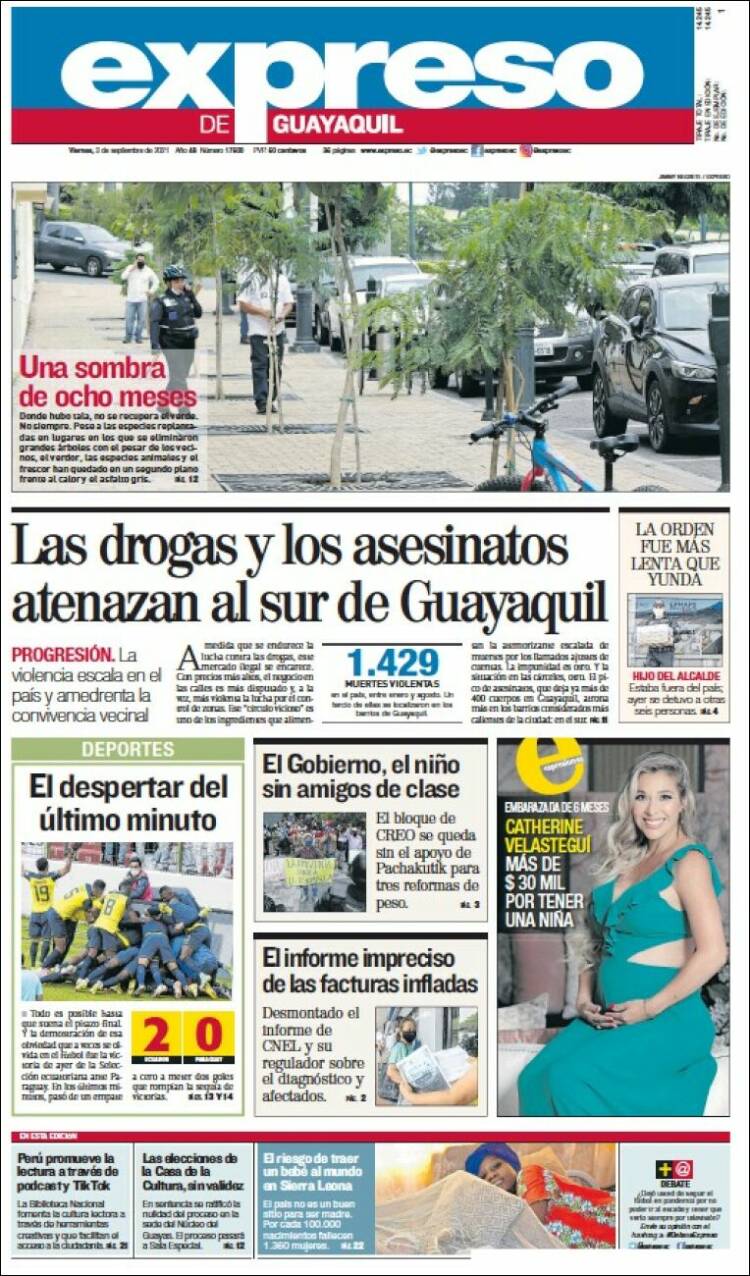 Portada de Expreso (Ecuador)