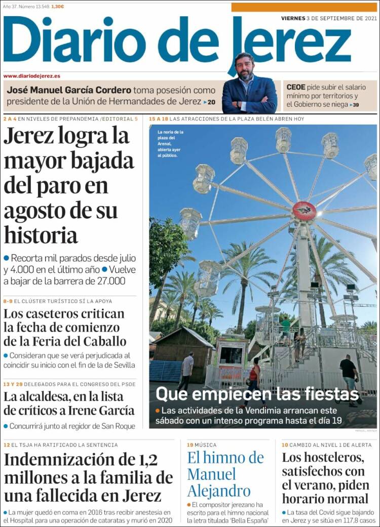 Portada de Diario de Jerez (España)