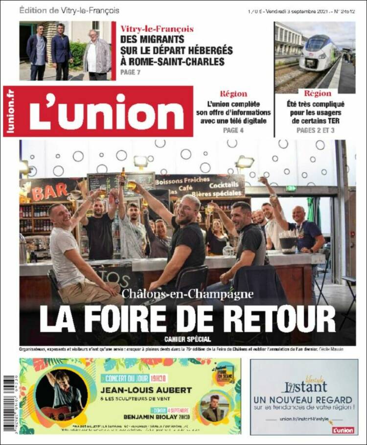 Portada de L'Union (Francia)