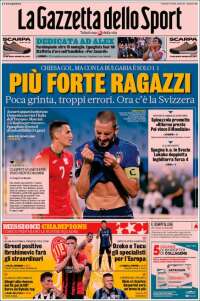 Portada de La Gazzetta dello Sport (Italia)