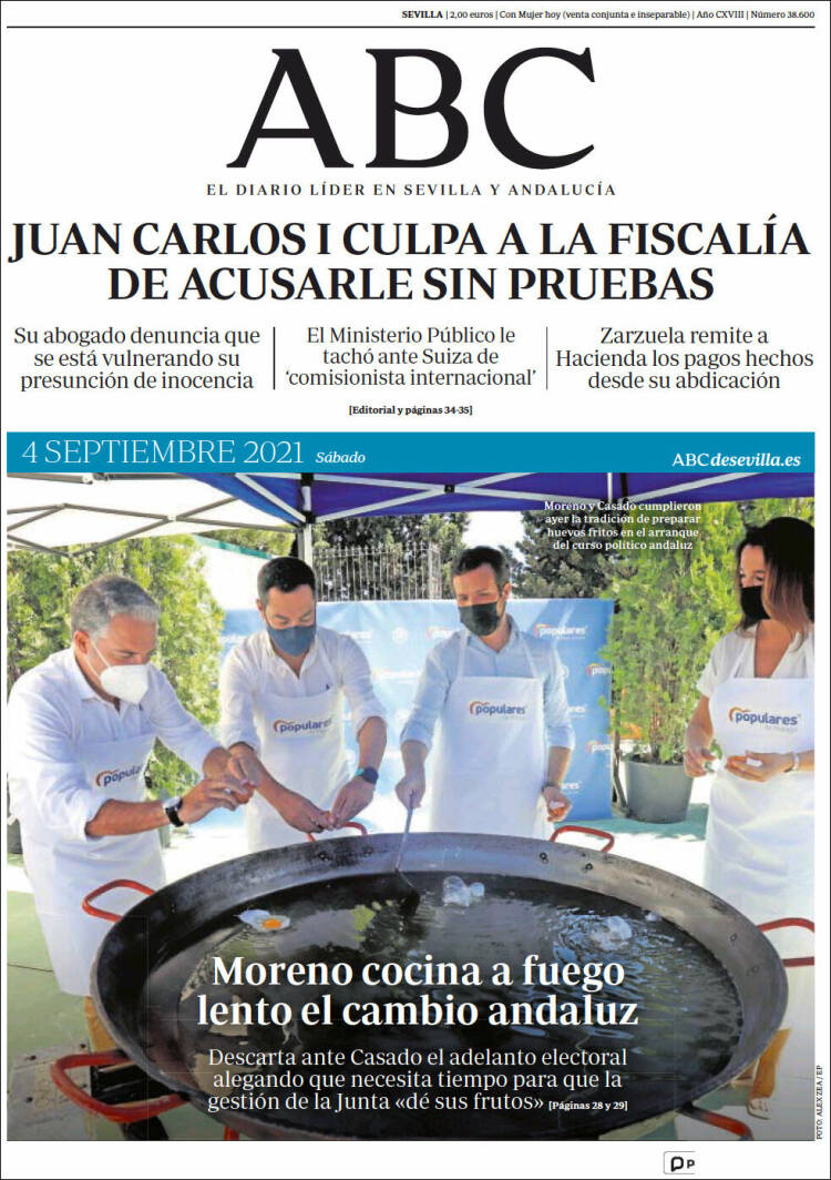 Portada de ABC - Sevilla (Espa&ntilde;a)