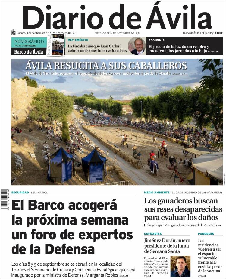 Portada de Diario de Ávila (Espa&ntilde;a)