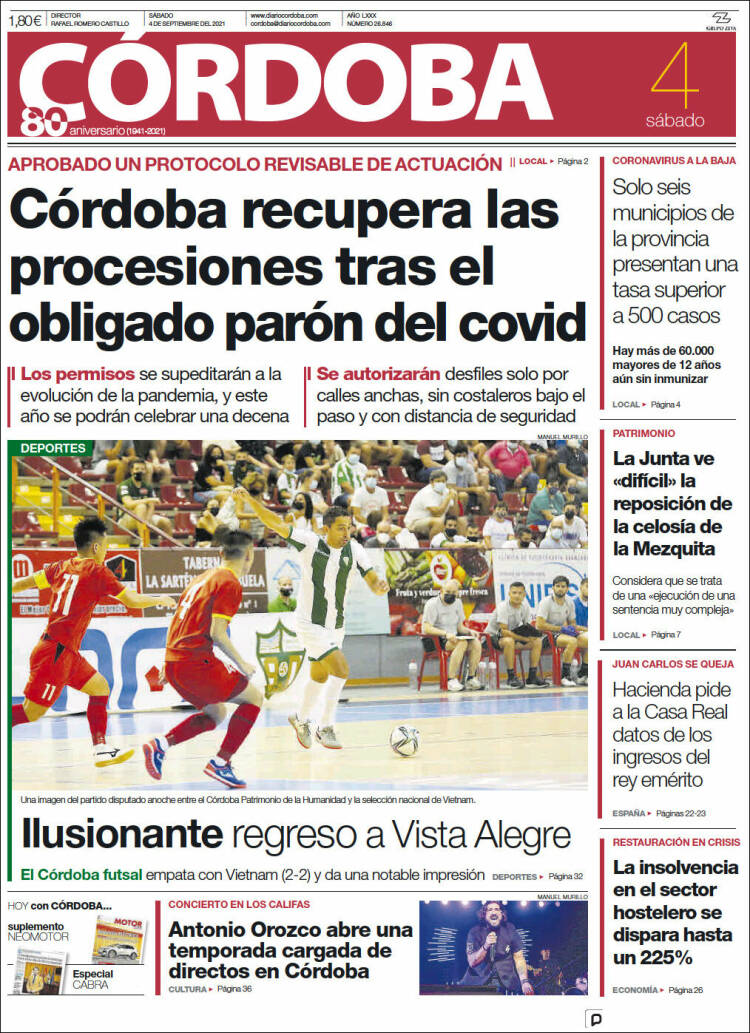 Portada de Diario de Córdoba (Espa&ntilde;a)