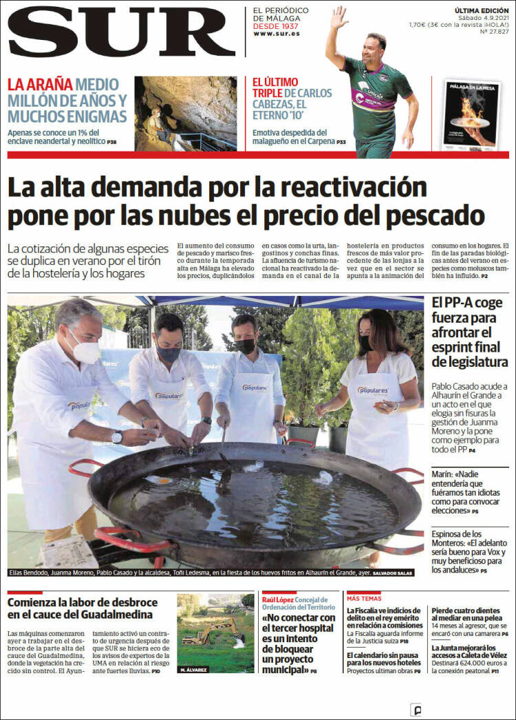 Portada de Diario el Sur (Espa&ntilde;a)