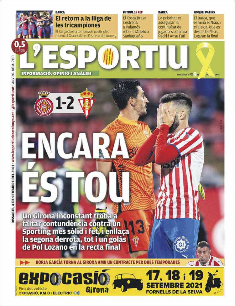 Portada de L'Esportiu : Girona (España)