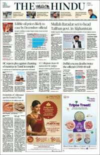 Portada de The Hindu (India)