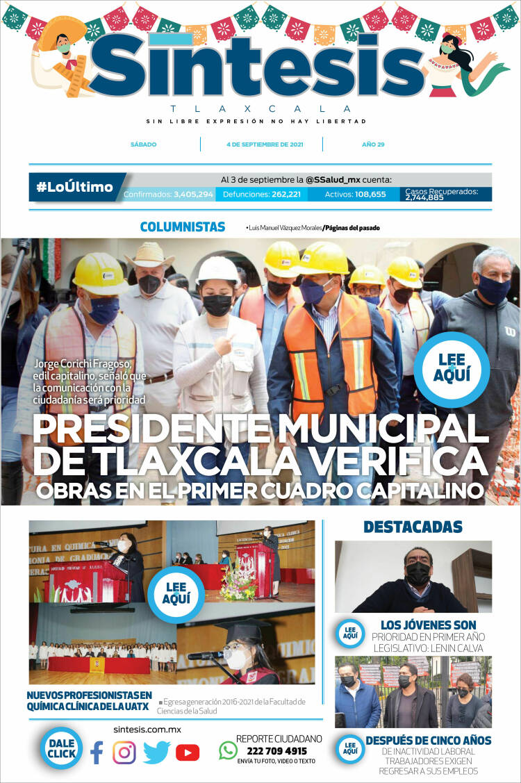 Portada de Síntesis de Tlaxcala (M&eacute;xico)