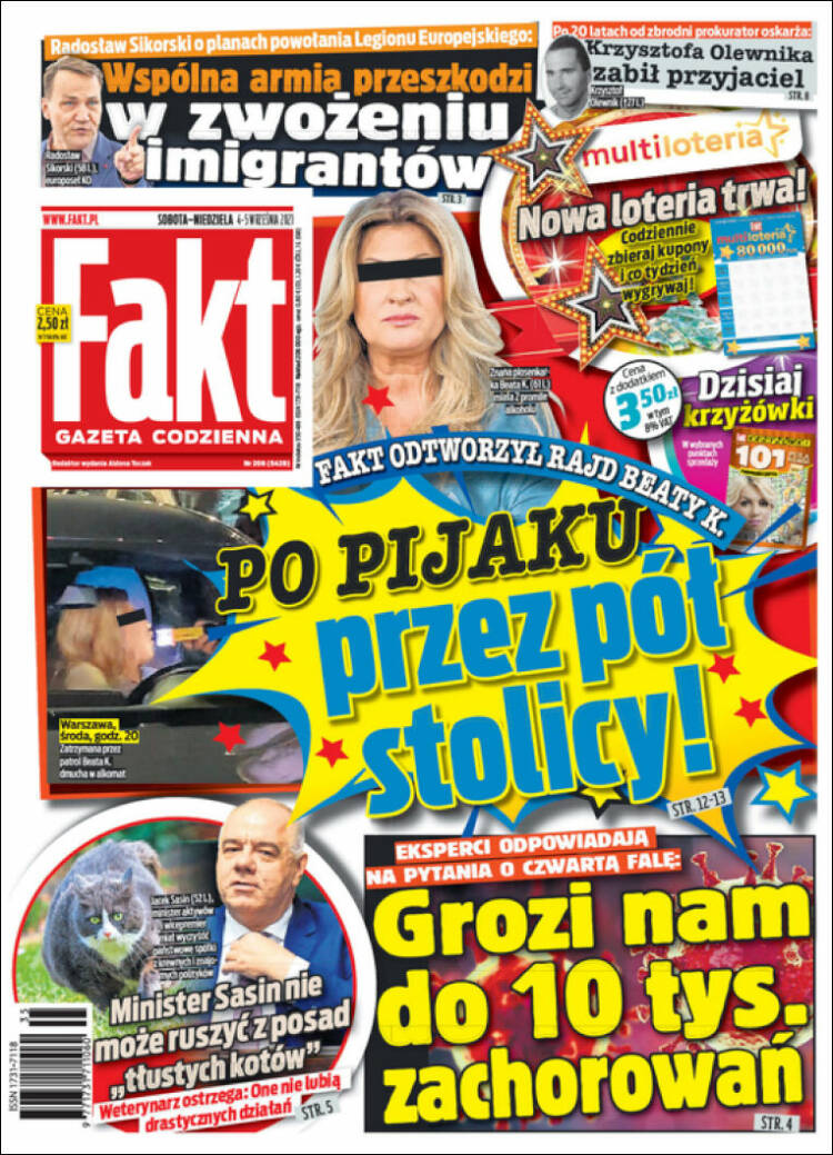 Portada de Fakt (Polonia)