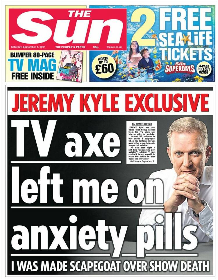 Portada de The Sun (Reino Unido)