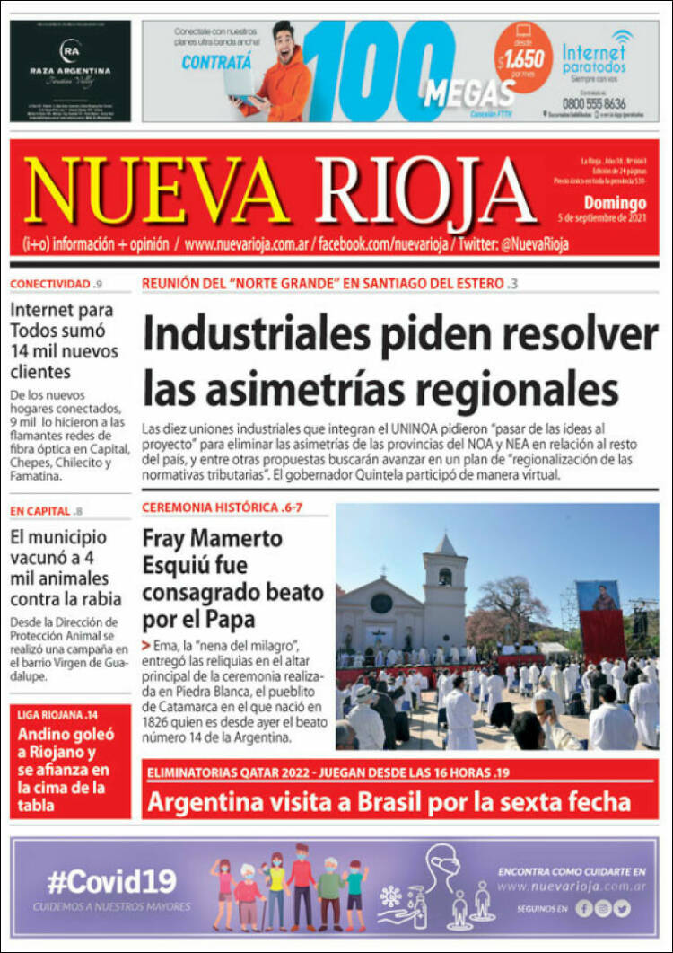Portada de Nueva Rioja (Argentina)