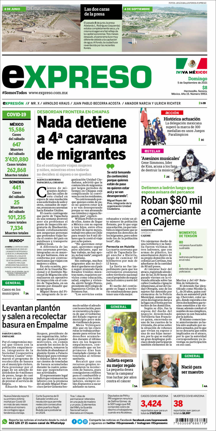 Portada de Expreso (Mexico)