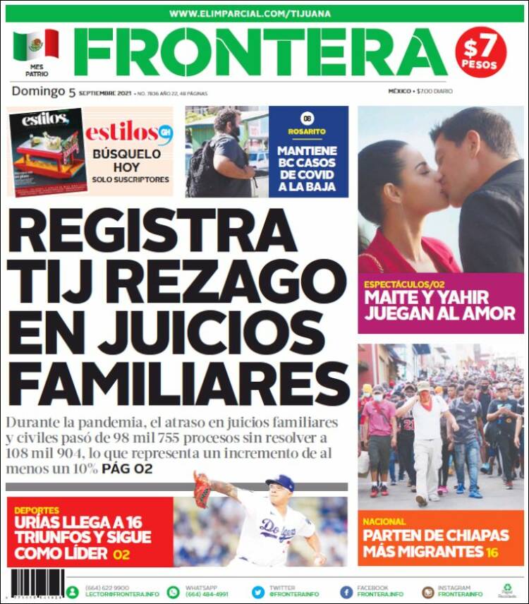 Portada de Frontera (México)