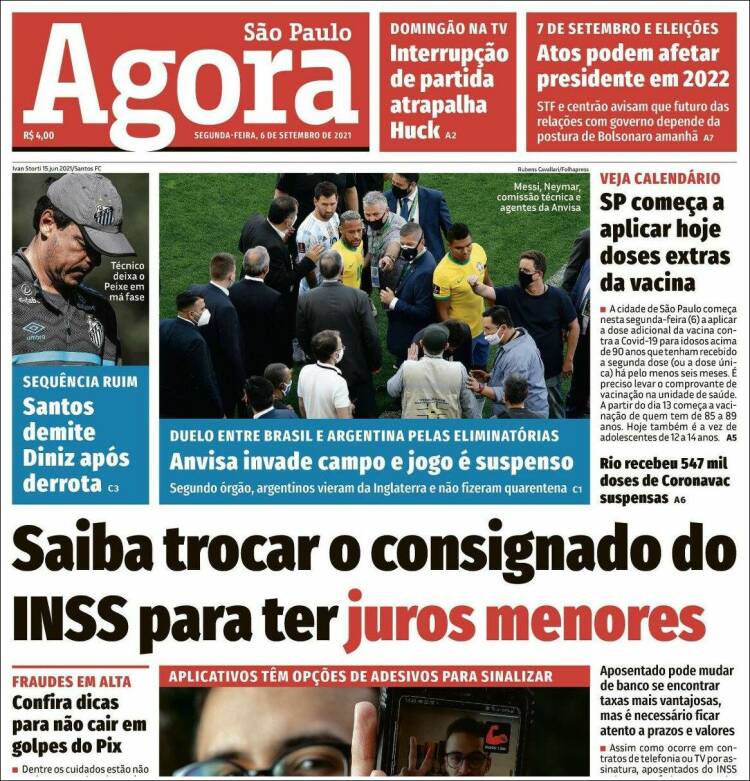 Portada de Jornal Agora (Brasil)