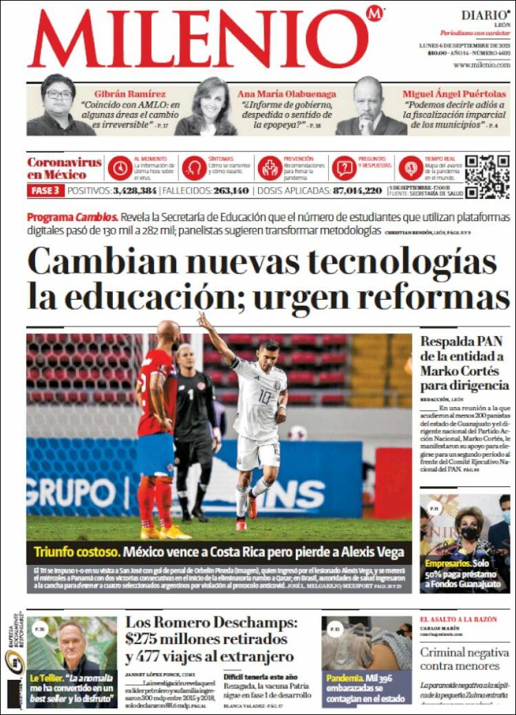 Portada de Milenio de León (México)