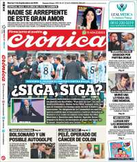 Portada de Crónica (Argentina)