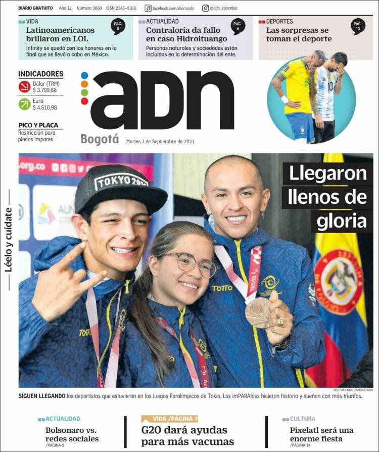 Portada de ADN - Bogotá (Colombia)