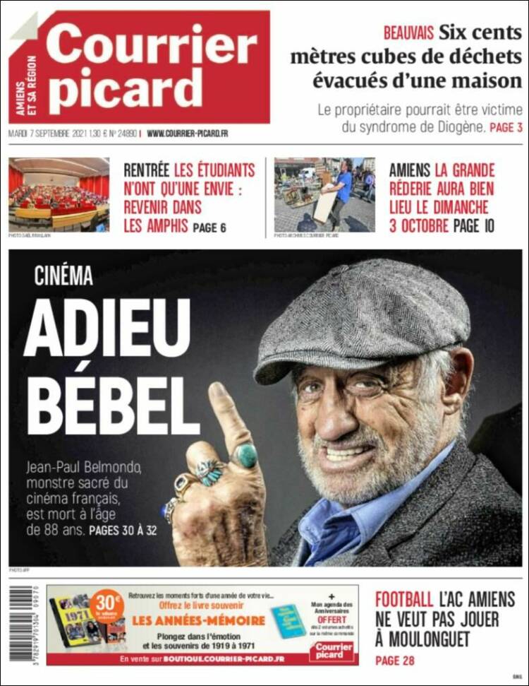 Portada de Courrier Picard (Francia)