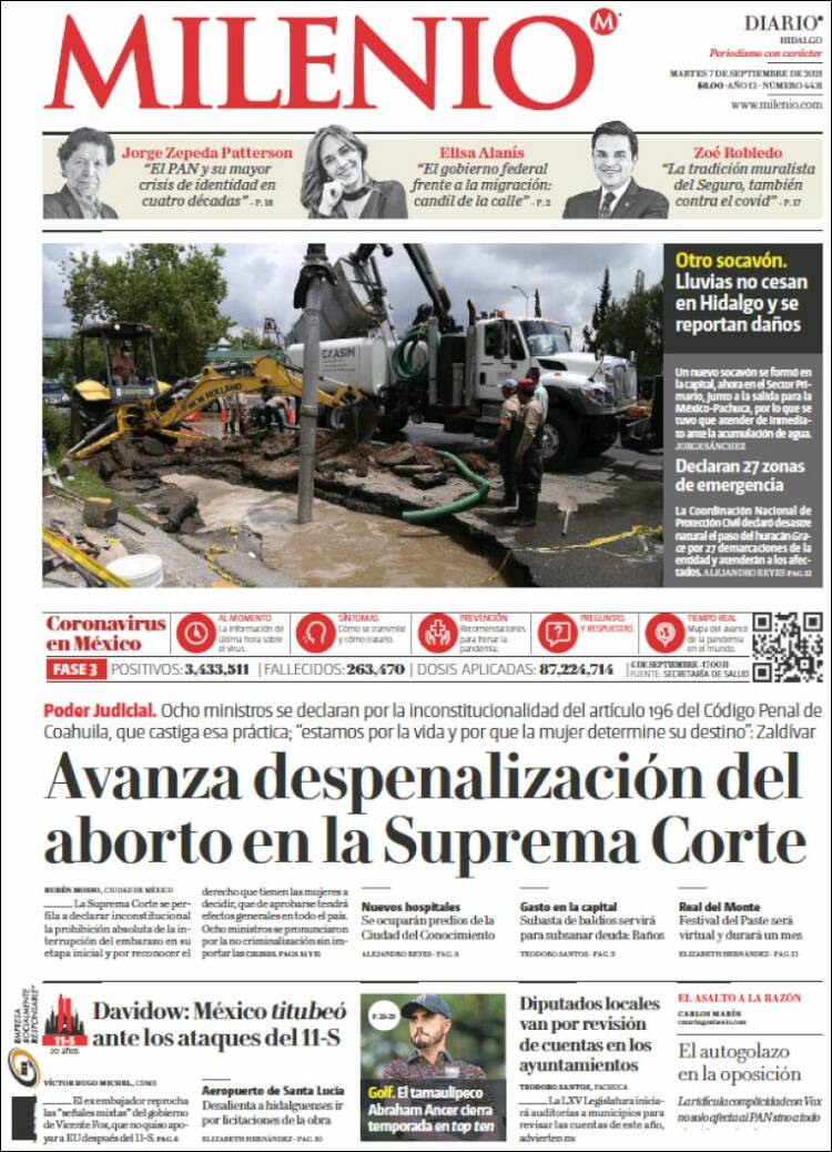 Portada de Milenio de Hidalgo (M&eacute;xico)