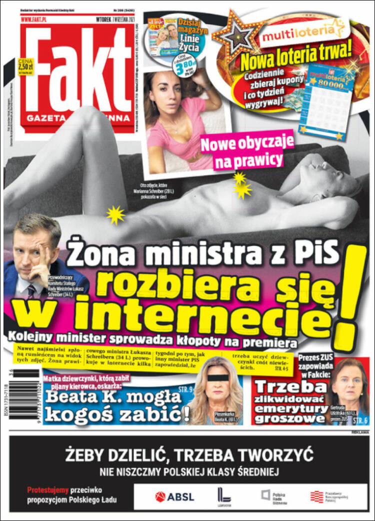Portada de Fakt (Polonia)