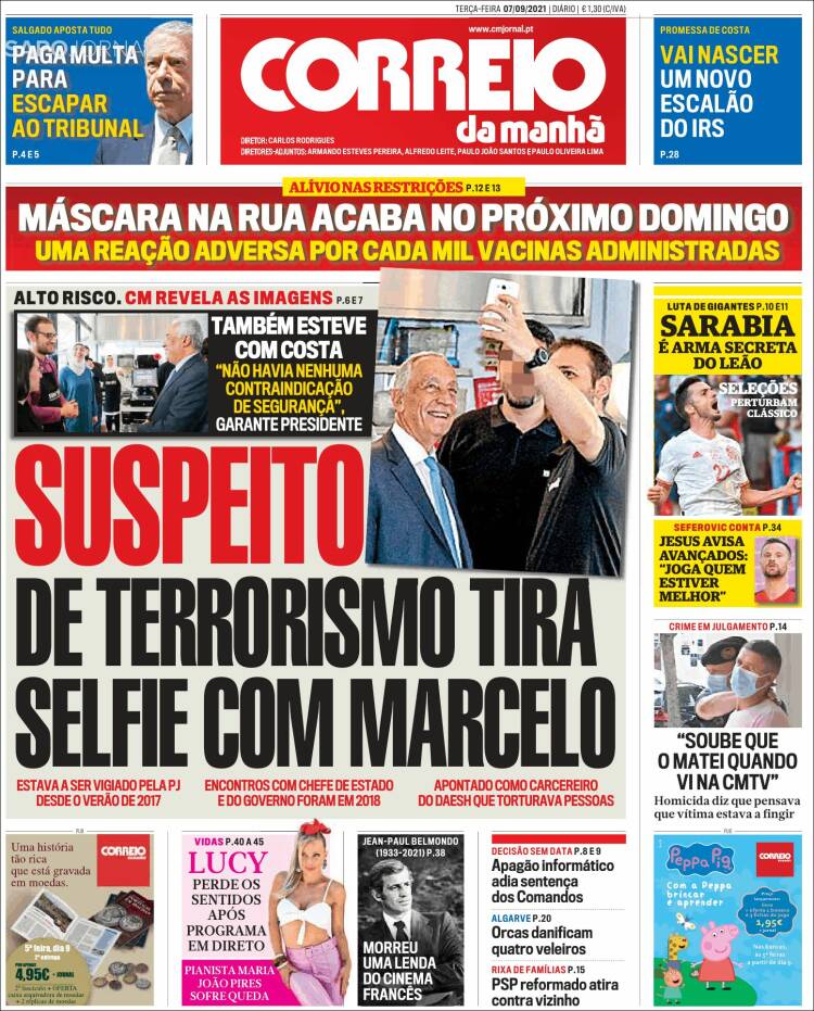 Portada de Correio da Manhã (Portugal)