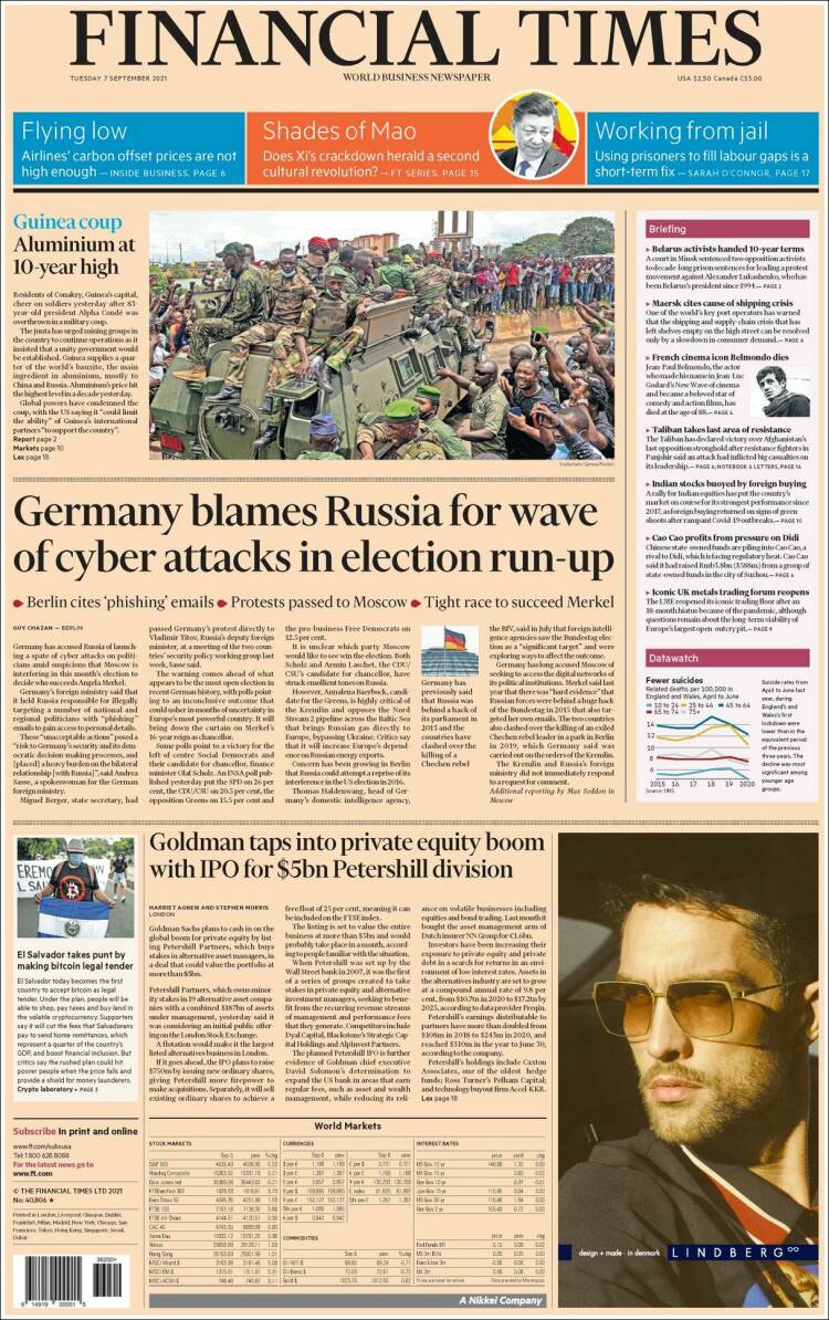 Portada de Financial Times - USA (USA)