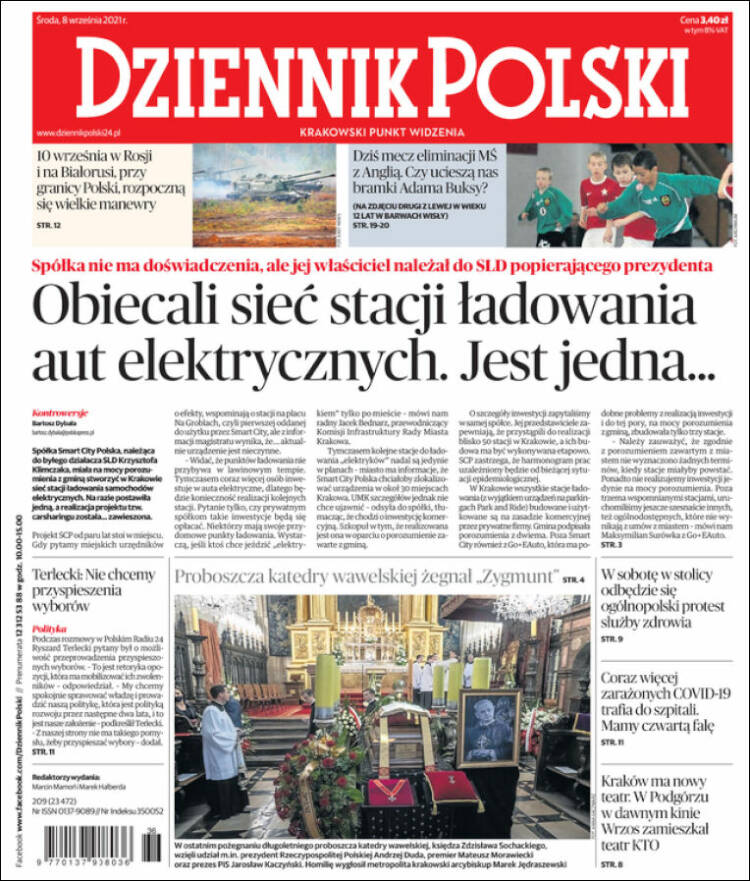 Portada de Dziennik (Polonia)