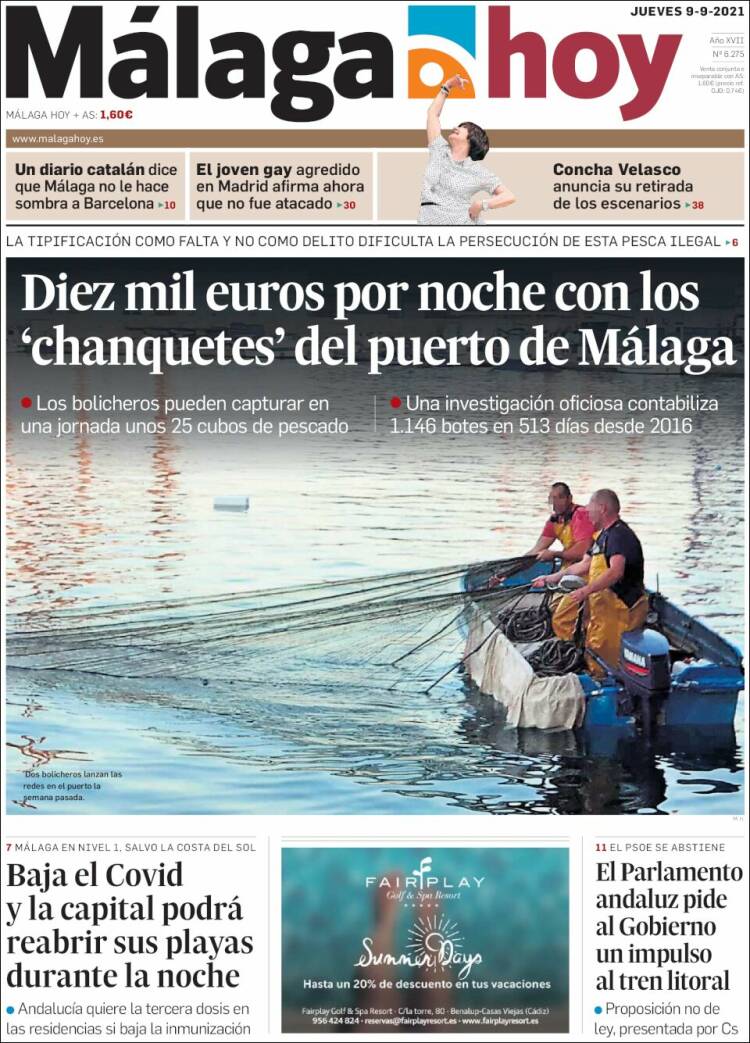 Portada de Málaga Hoy (España)