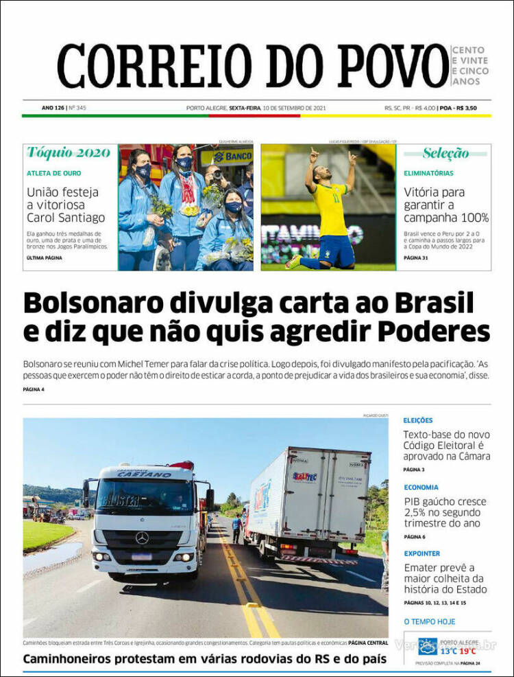 Portada de Correio Do Povo (Brasil)