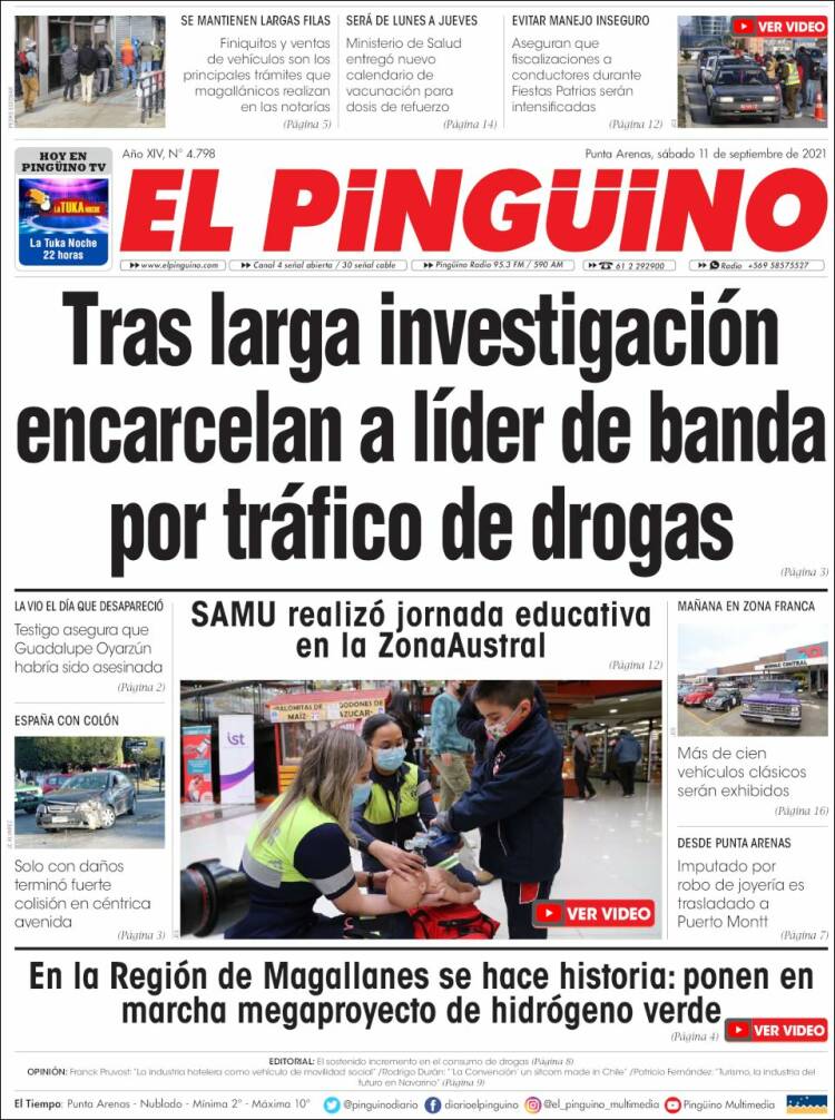 Portada de El Pingüino (Chile)