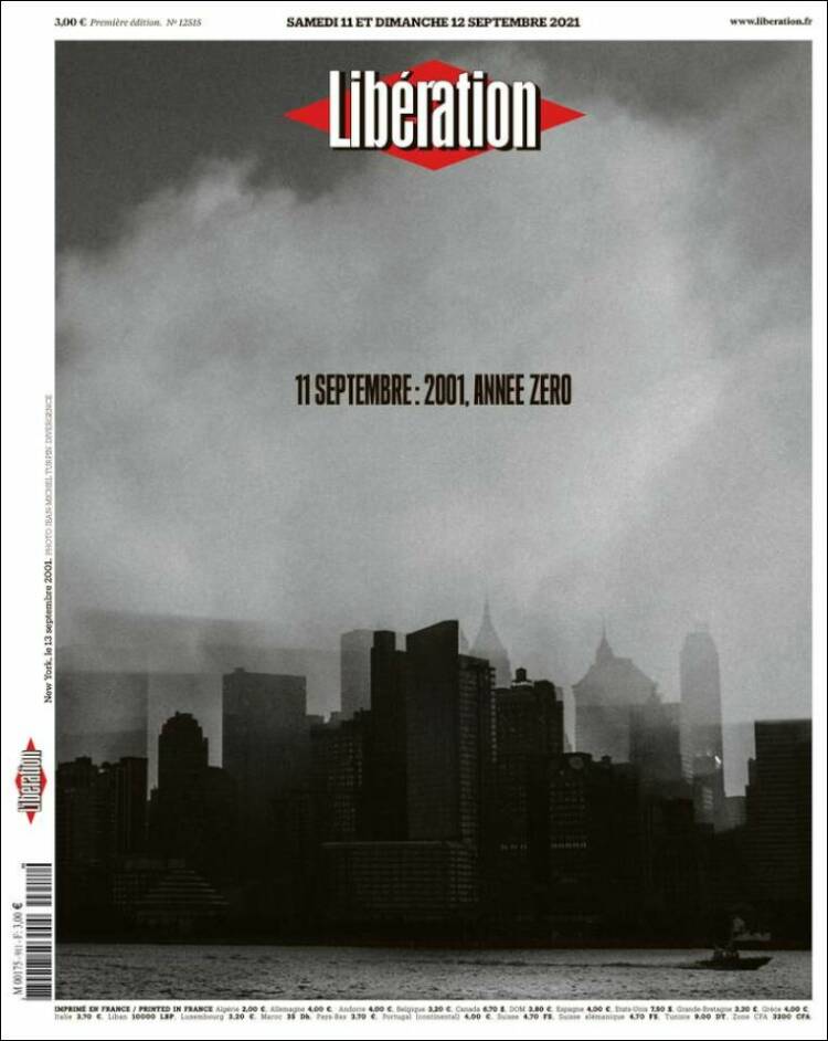 Portada de Libération (Francia)