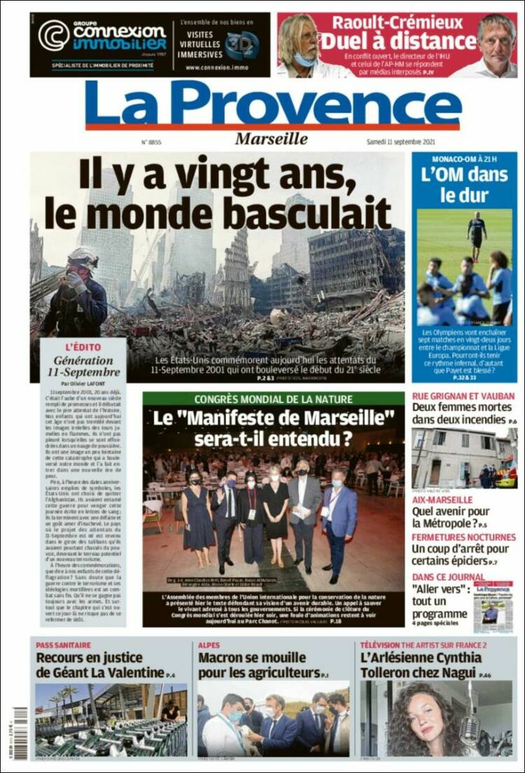 Portada de La Provence (Francia)